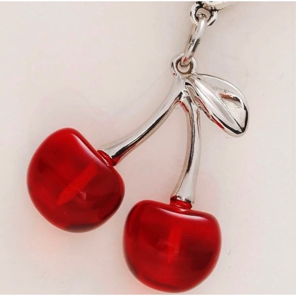 2 LEFT! Red Cherries Key Chain - Picture 2 of 3